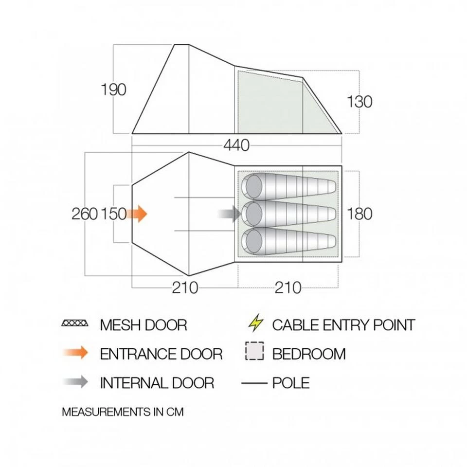 Vango Galaxy 300 Tent 2 Vango Galaxy 300 Tent - Image 2