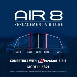 Air 8 Replacement Air Tube (582L) -Outdoor life go 190083 z