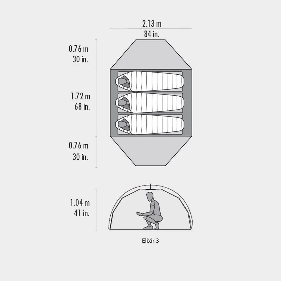 MSR Elixir 3 Tent 2 MSR Elixir 3 Tent - Image 2