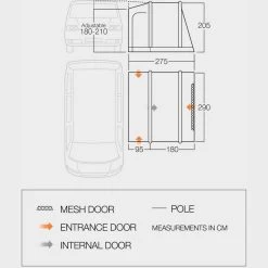 Vango Kilda Low Driveaway Van Awning -Outdoor life go 331017 e