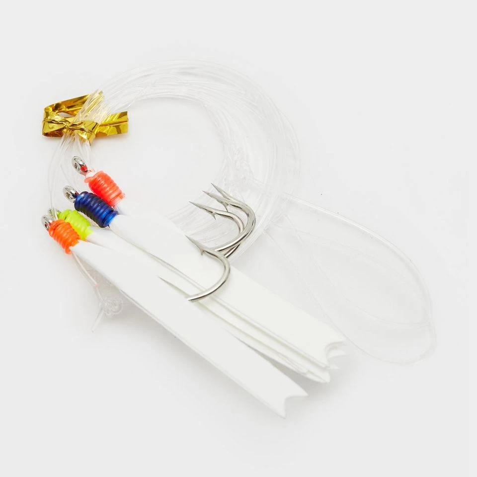 4 Hook White Flash Rig 2/0 3 4 Hook White Flash Rig 2/0 - Image 3