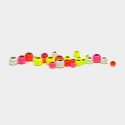 Hot Colour Brass Beads In Fluorescent Pink (4mm)