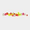 Hot Colour Brass Beads In Fluorescent Yellow (4mm)