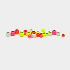 Hot Colour Brass Beads In Fluorescent Yellow (4mm)