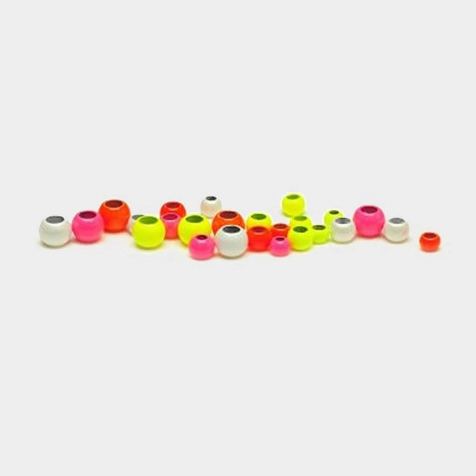 Hot Colour Brass Beads In Fluorescent Yellow (4mm) 1 Hot Colour Brass Beads In Fluorescent Yellow (4mm)