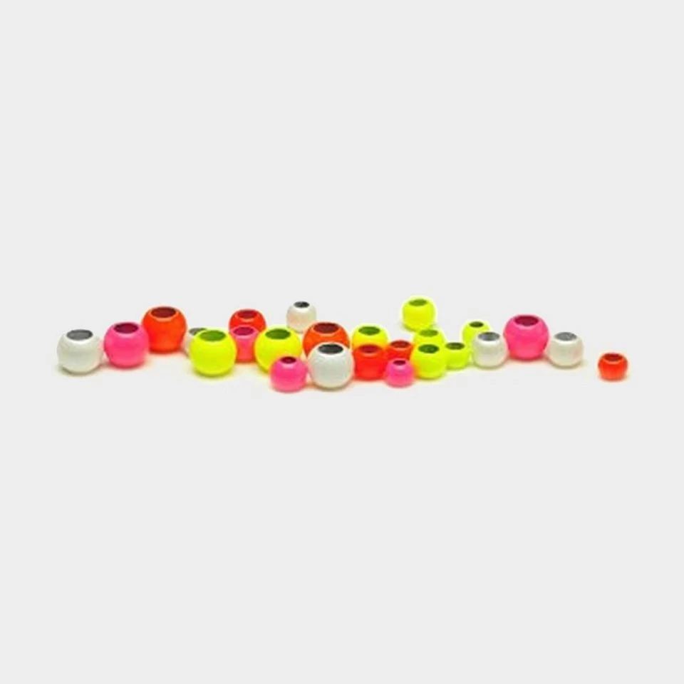 Hot Colour Brass Beads In White (4mm) 1 Hot Colour Brass Beads In White (4mm)