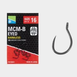Preston MCM-B Size 18 Eyed Barbless Hooks