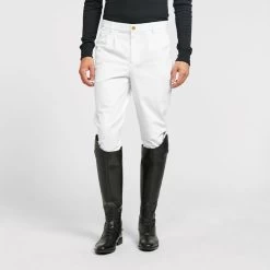 Mens Walton Knee Patch Breeches White