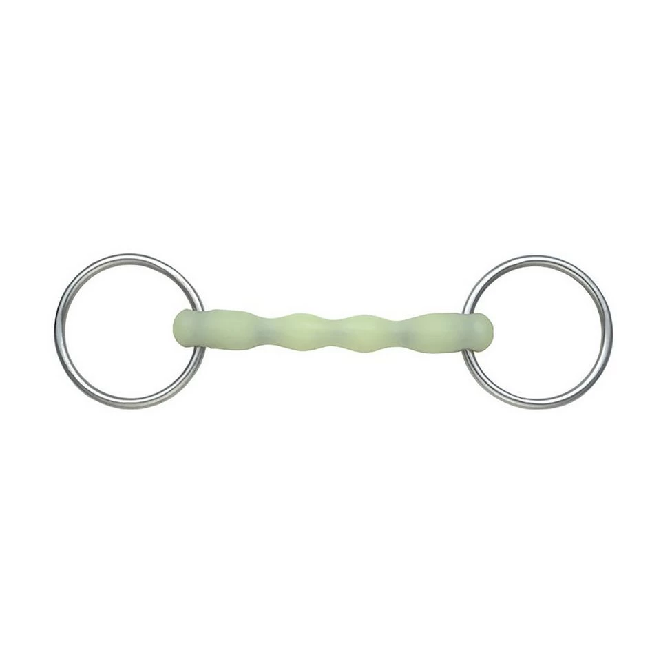 EquiKind Ripple Loose Ring Mullen Mouth Snaffle 2 EquiKind Ripple Loose Ring Mullen Mouth Snaffle - Image 2