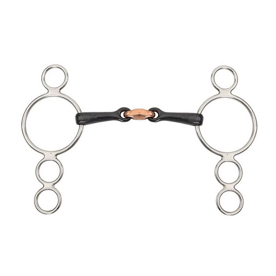 Copper Lozenge Sweet Iron Three Ring Dutch Gag 2 Copper Lozenge Sweet Iron Three Ring Dutch Gag - Image 2