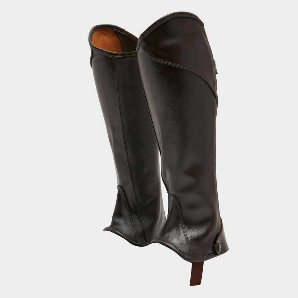 Dublin Childs Stretch Fit Half Chaps Brown 2 Dublin Childs Stretch Fit Half Chaps Brown - Image 2