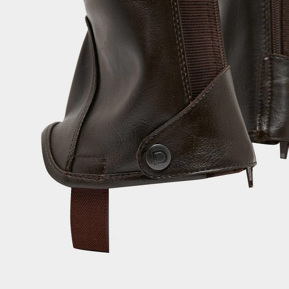 Dublin Childs Stretch Fit Half Chaps Brown 4 Dublin Childs Stretch Fit Half Chaps Brown - Image 4
