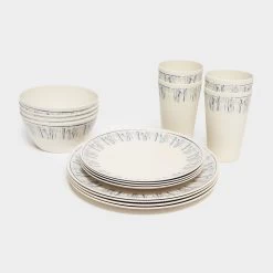 16 Piece Melamine Plastic Tableware Set
