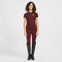 Childs Team Tech Polo Shirt Burgundy -Outdoor life go 517287 c