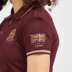 Childs Team Tech Polo Shirt Burgundy -Outdoor life go 517287 e