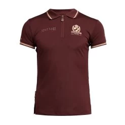 Childs Team Tech Polo Shirt Burgundy -Outdoor life go 517287 u