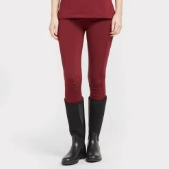 Ladies Team Riding Tights Burgundy