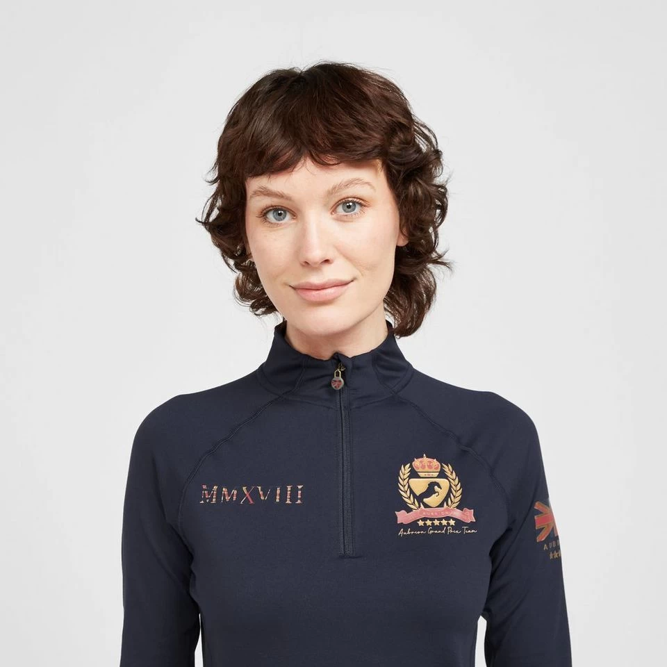 Ladies Team Long Sleeve Base Layer Navy 4 Ladies Team Long Sleeve Base Layer Navy - Image 4