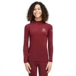 Childs Team Long Sleeve Base Layer Burgundy 17 Childs Team Long Sleeve Base Layer Burgundy -Outdoor life go 517319 z