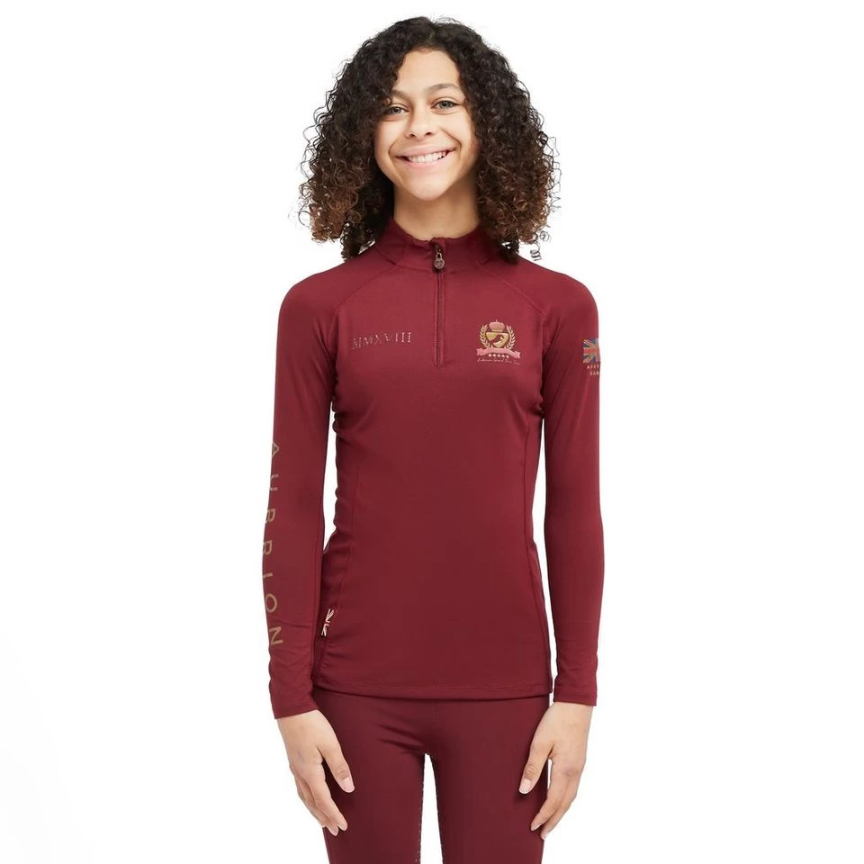 Childs Team Long Sleeve Base Layer Burgundy 9 Childs Team Long Sleeve Base Layer Burgundy - Image 9