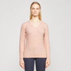 Classy Cable Pullover Blush Mel