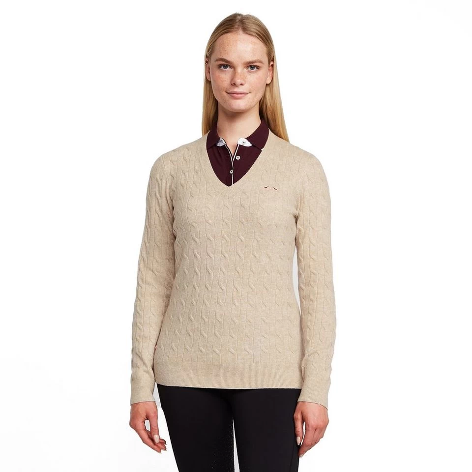 Classy Cable Pullover Champagne Light Grey Heather 7 Classy Cable Pullover Champagne Light Grey Heather - Image 7