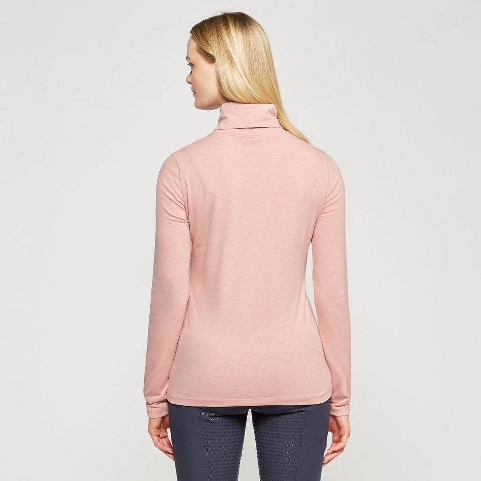 Ladies Cecile Long Sleeve Top Blush Melange 2 Ladies Cecile Long Sleeve Top Blush Melange - Image 2
