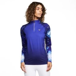 Womens Hyde Park Cross Country Shirt Midnight -Outdoor life go 575382 z