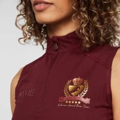 Womens Team Sleeveless Base Layer Burgundy 12 Womens Team Sleeveless Base Layer Burgundy -Outdoor life go 575399 d