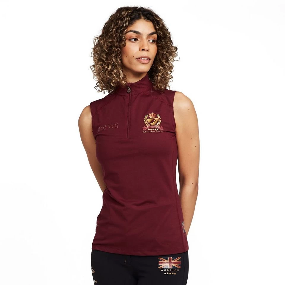 Womens Team Sleeveless Base Layer Burgundy 9 Womens Team Sleeveless Base Layer Burgundy - Image 9