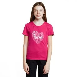 Regatta Childs Bosley V T-Shirt Pink Fusion -Outdoor life go 577279 z