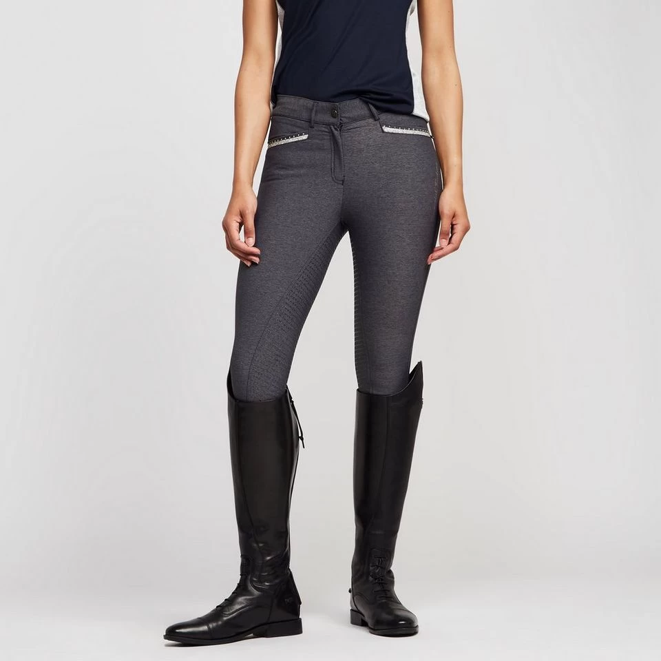 Womens El Capone Full Grip Breeches Denim 1 Womens El Capone Full Grip Breeches Denim