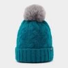 Chunky Knit Bobble Hat In Ocean Blue