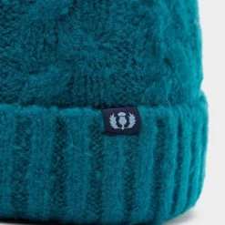 Chunky Knit Bobble Hat In Ocean Blue -Outdoor life go 609987 c