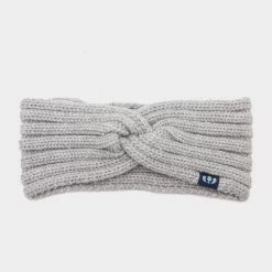 Knotted Headband In Grey Marl